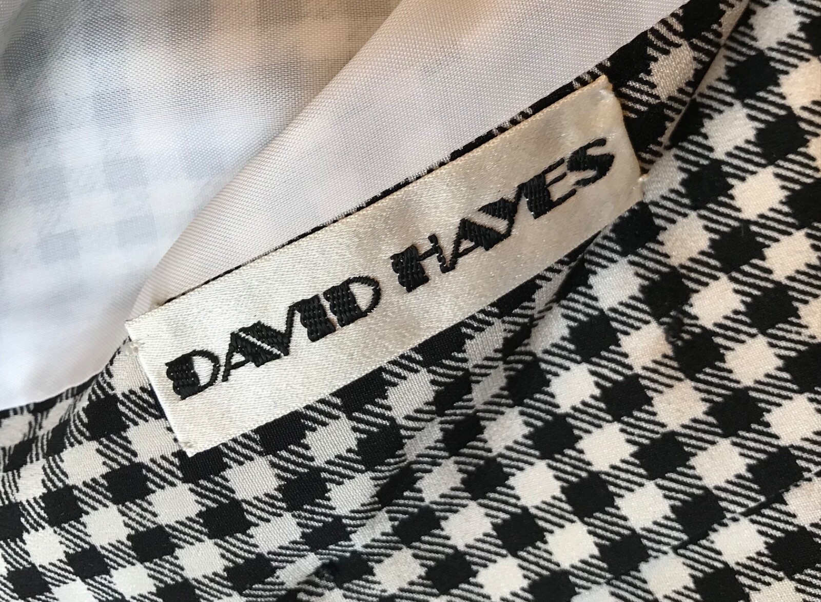 VINTAGE David Hayes Neiman Marcus Houndstooth dress 4