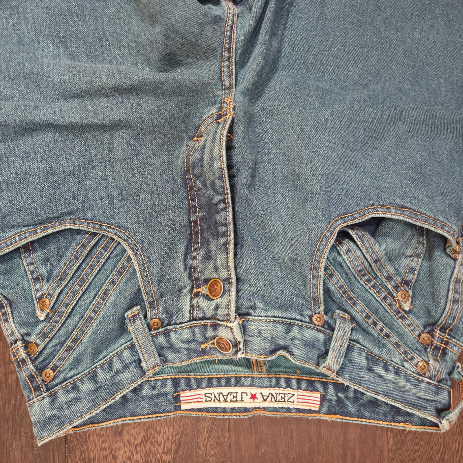 Vintage Zena Denim Jeans Women Size 10 Missy (27×32) Taper Leg 80’s USA Cotton
