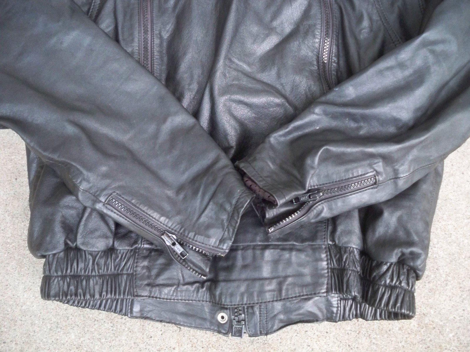 Vtg Hein Gericke Womens Leather Motorcycle Racer Riding Cafe Jacket Coat Biker 6