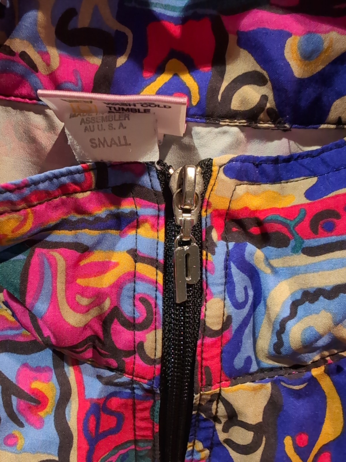 VTG Women’s Windbreaker| Jacket|80’s|Sports Wear| Abstract| Prince Tennis| Pink
