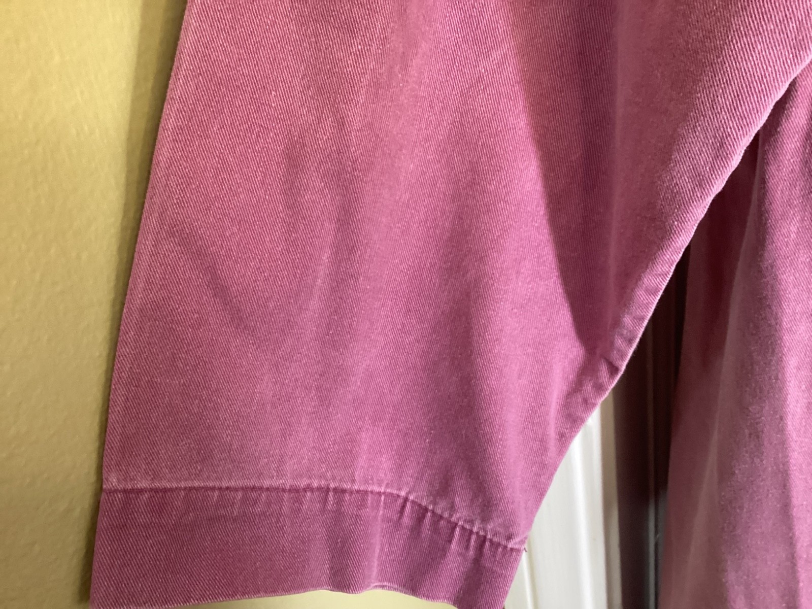 VTG 90s Sunbelt Denim Dress Mauve Button Cottagecore Prairie Cotton ~Large