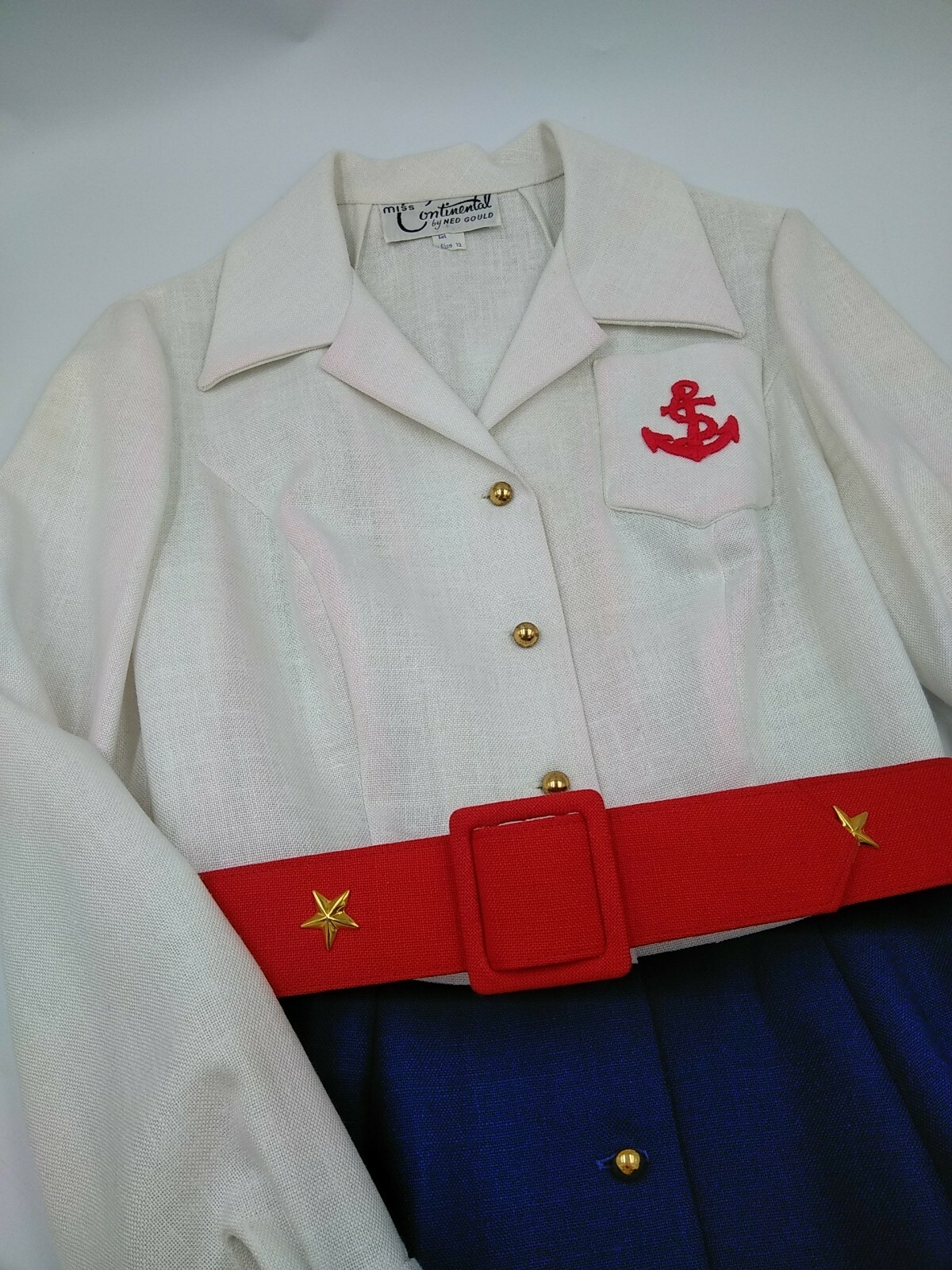 Miss Continental by Ned Gould Vintage Sailor Dress Size 12 – Costume