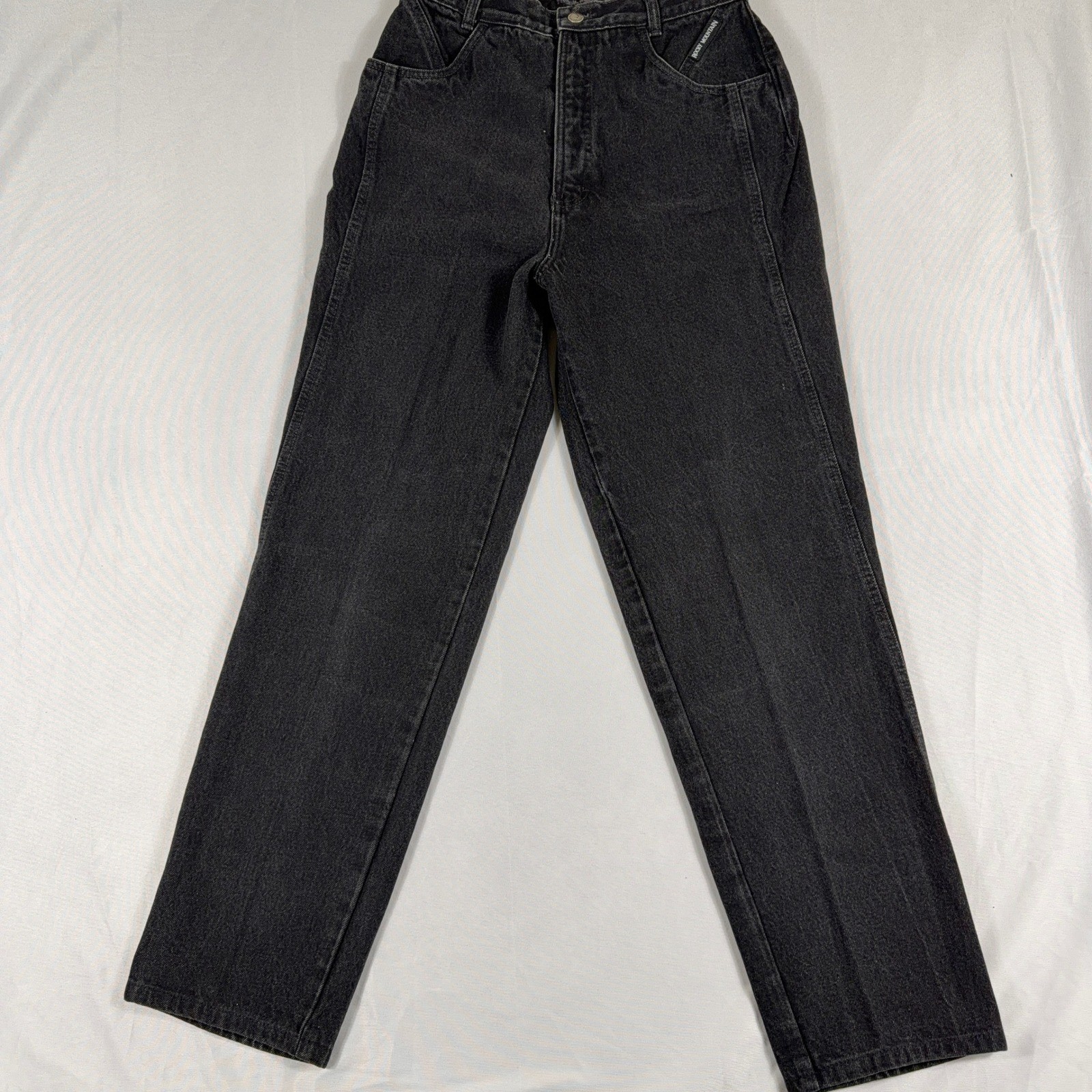 Rocky Mountain Vintage High Waisted Western Black Denim Jeans Size 13/14 USA