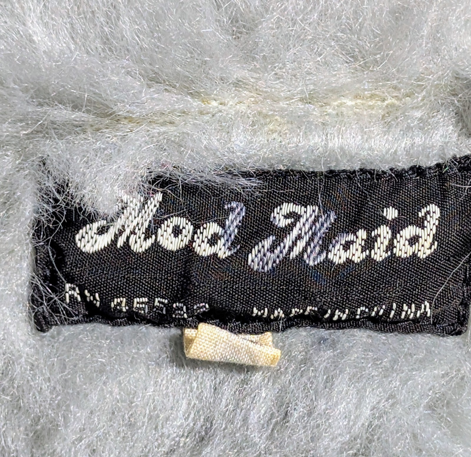 Vintage Mod Maid Coat 60s 70s Women’s SMALL Gray Corduroy Purple Trim Hooded