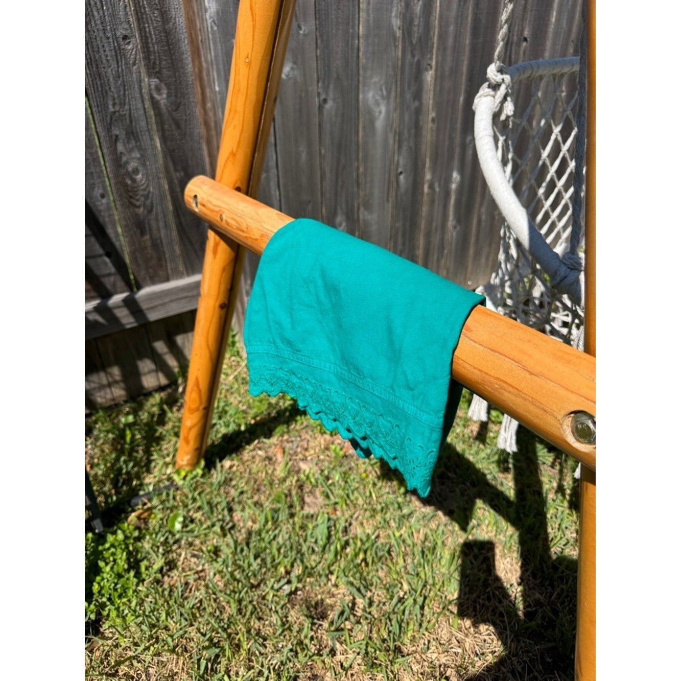 High-Waist Green/Teal Lace-Hem Vintage Y2K Women’s Shorts