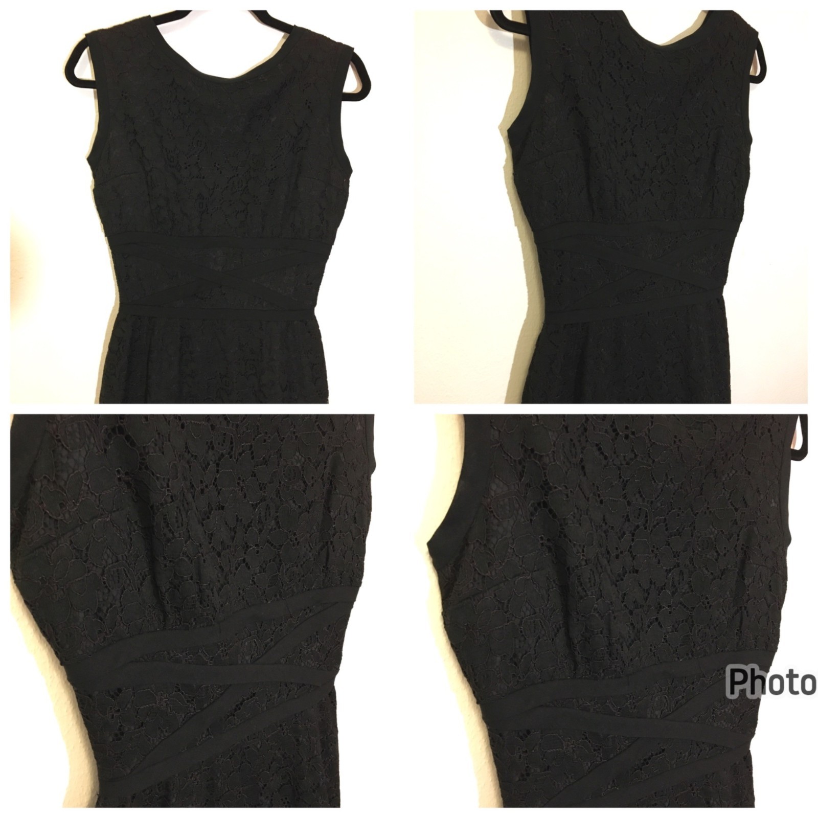 Vintage 50s 60s Black Wiggle Dress Party Cocktail Christmas LBD MCM Bombshell (I