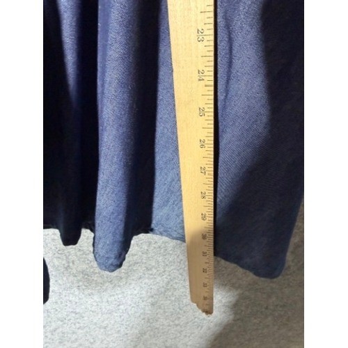 Vintage Panhandle Slim Blue Denim Western Prairie Midi Skirt Womens Size 10 S/M