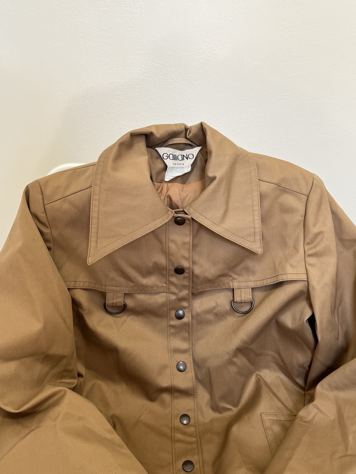 Vintage Trench coat Brand John Galliano 1970s 1980s.