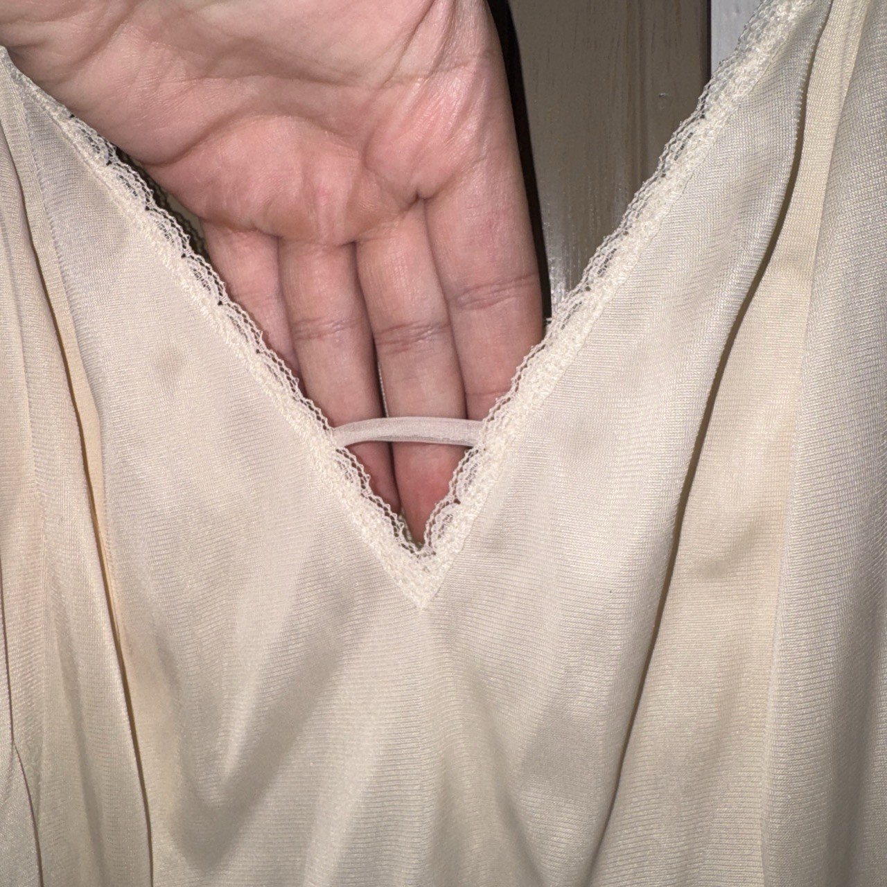 VINTAGE 40s 50s 60s 70s Kayser Beige Vintage Women’s Slip Full Slip Size 36