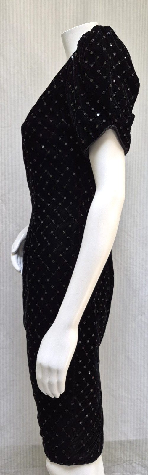 VTG SCOTT MCCLINTOCK Black Sequin „Working Girl” Dress – Talbots – Size M