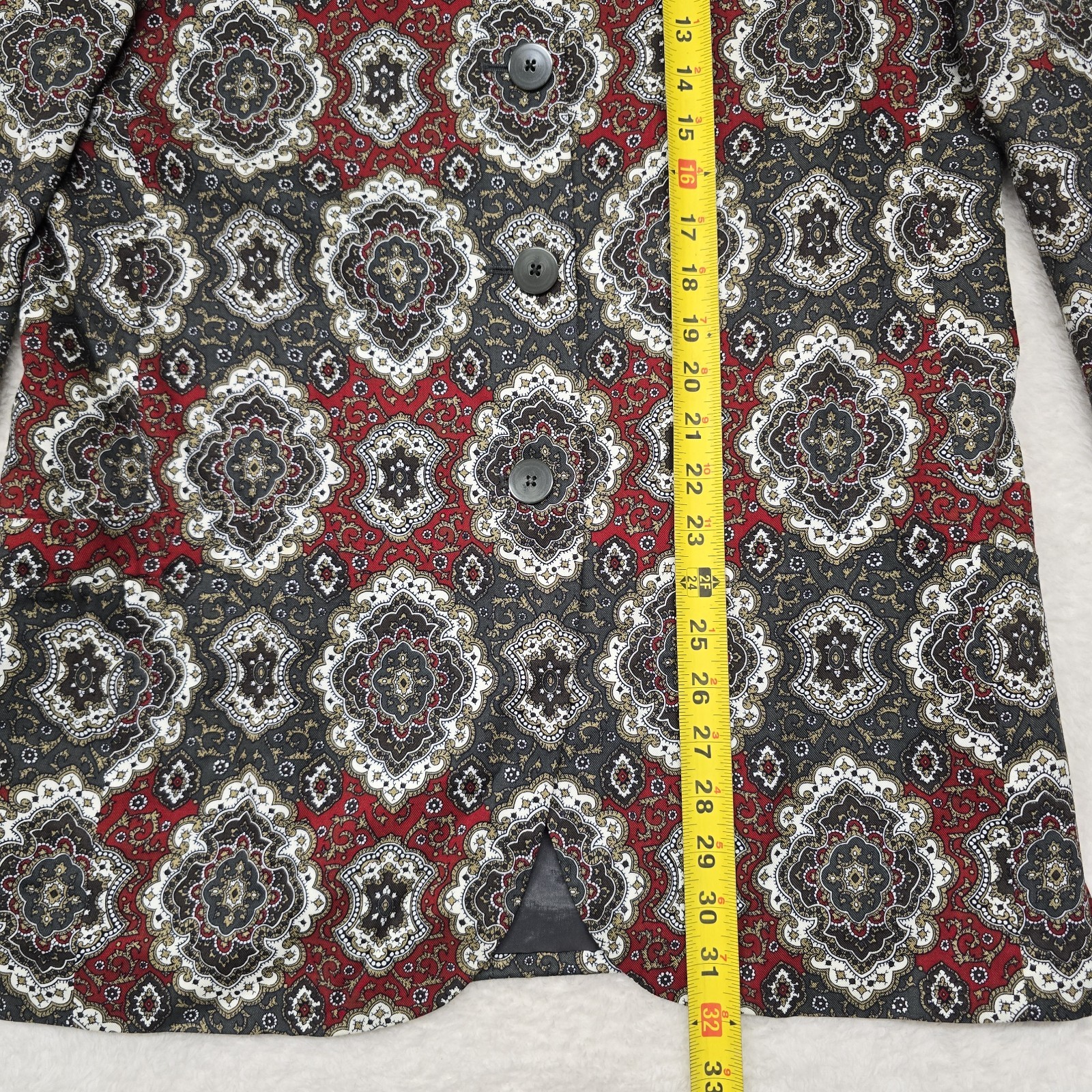 Vintage Evan Picone Blazer Womens 12 Lined Career Jacket Classic Office Tapestry