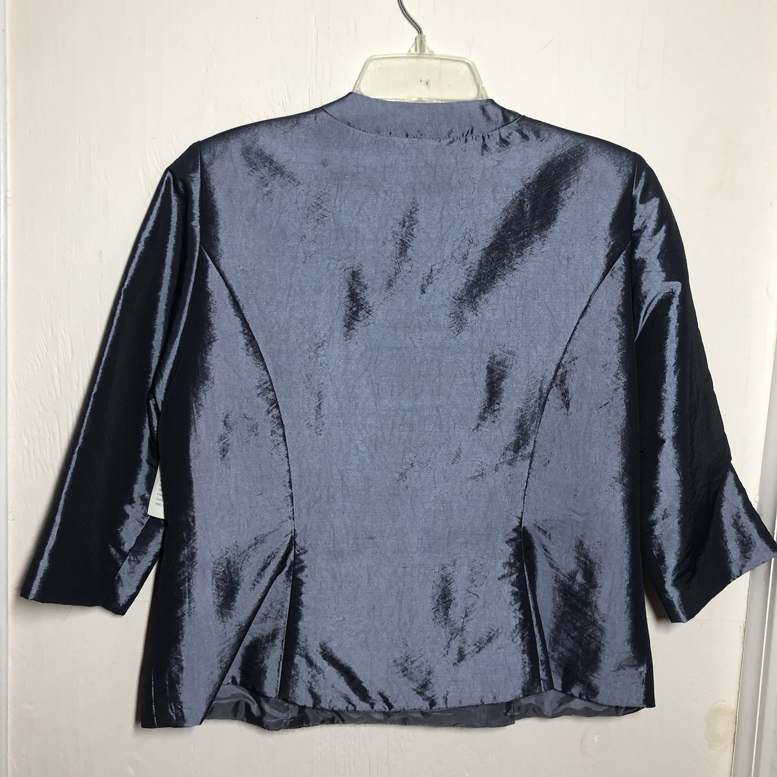 Vintage Alex Evenings Purple Blazer Dress Jacket LP Old Money Glam Wedding Party