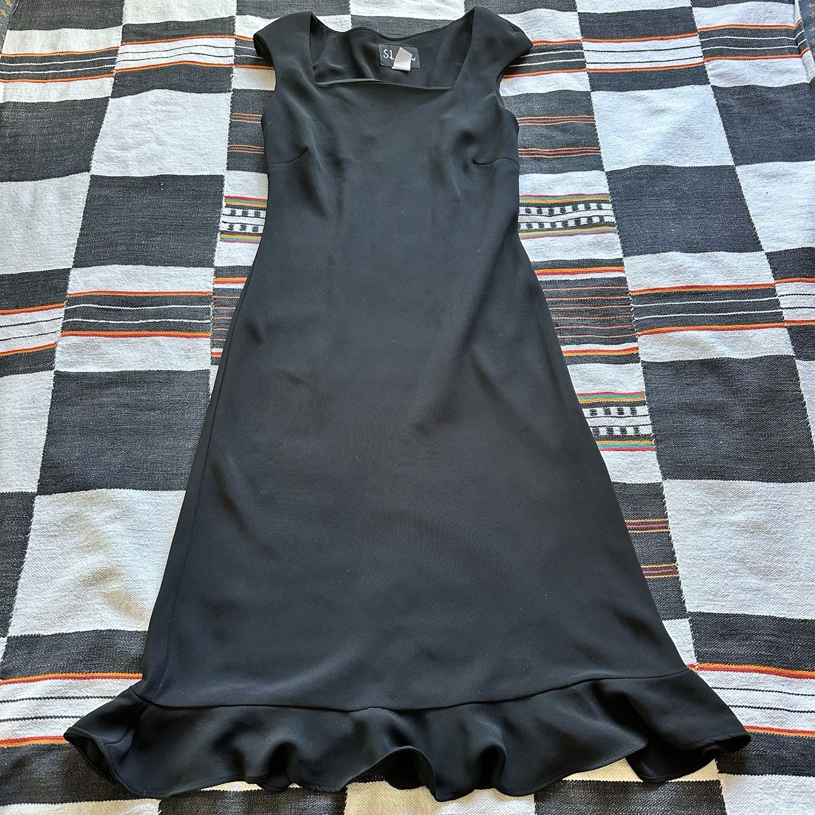 Vintage 90’s S.L. Fashions Little Black Dress. Whimsygoth. Boho. Festival. SZ 6