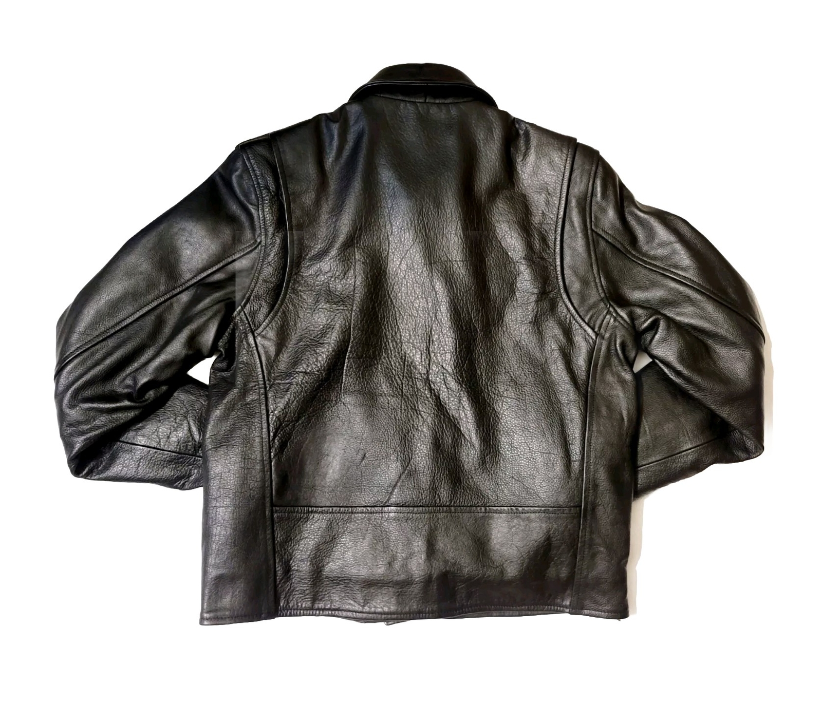 EXCELLED New York Vintage Women’s Sz 6 Leather Biker Moto Jacket 20849 YKK Black