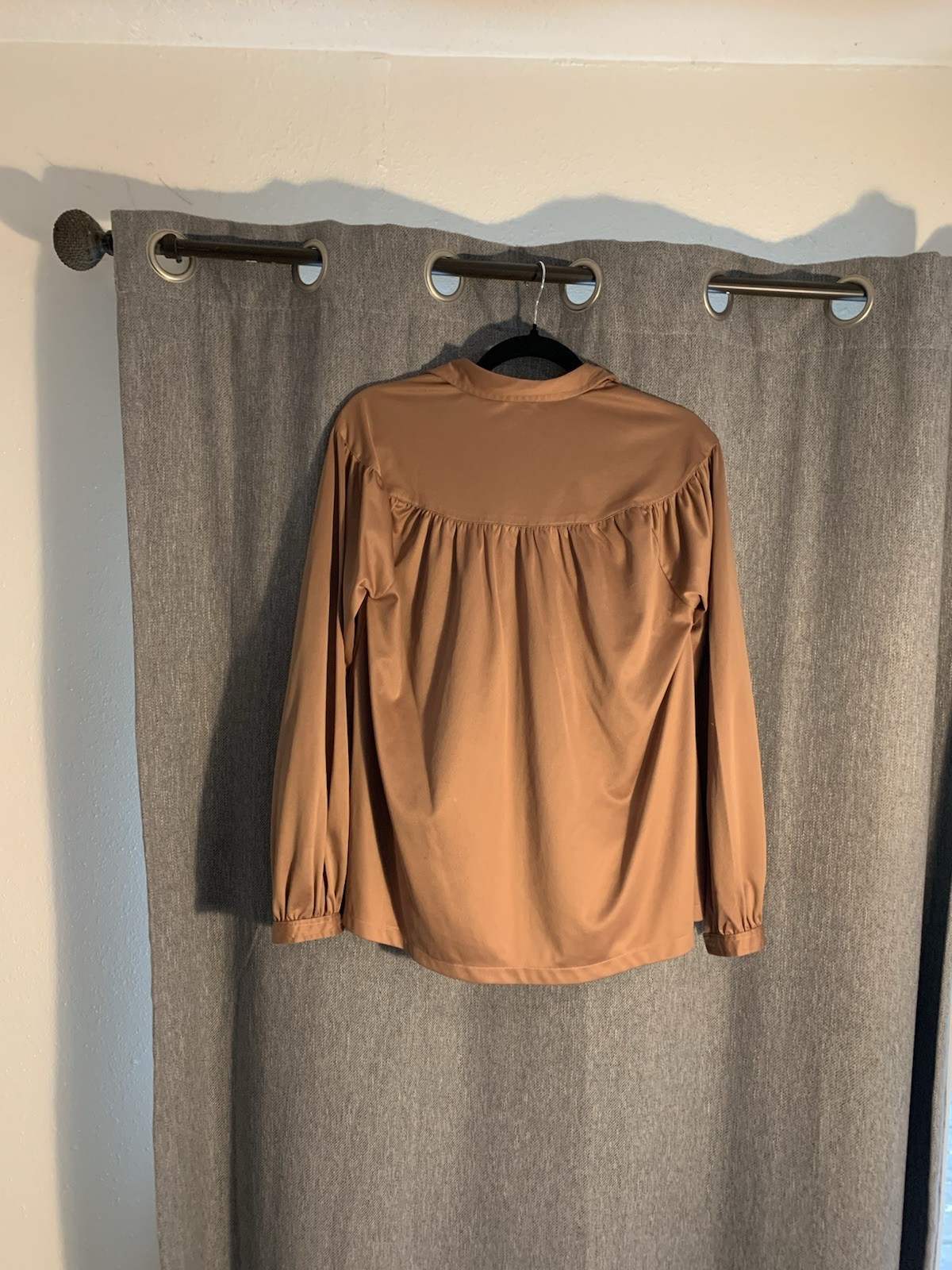 Vintage Emanuel Ungaro Women’s Brown Long Sleeve Blouse Top Regular Size 10