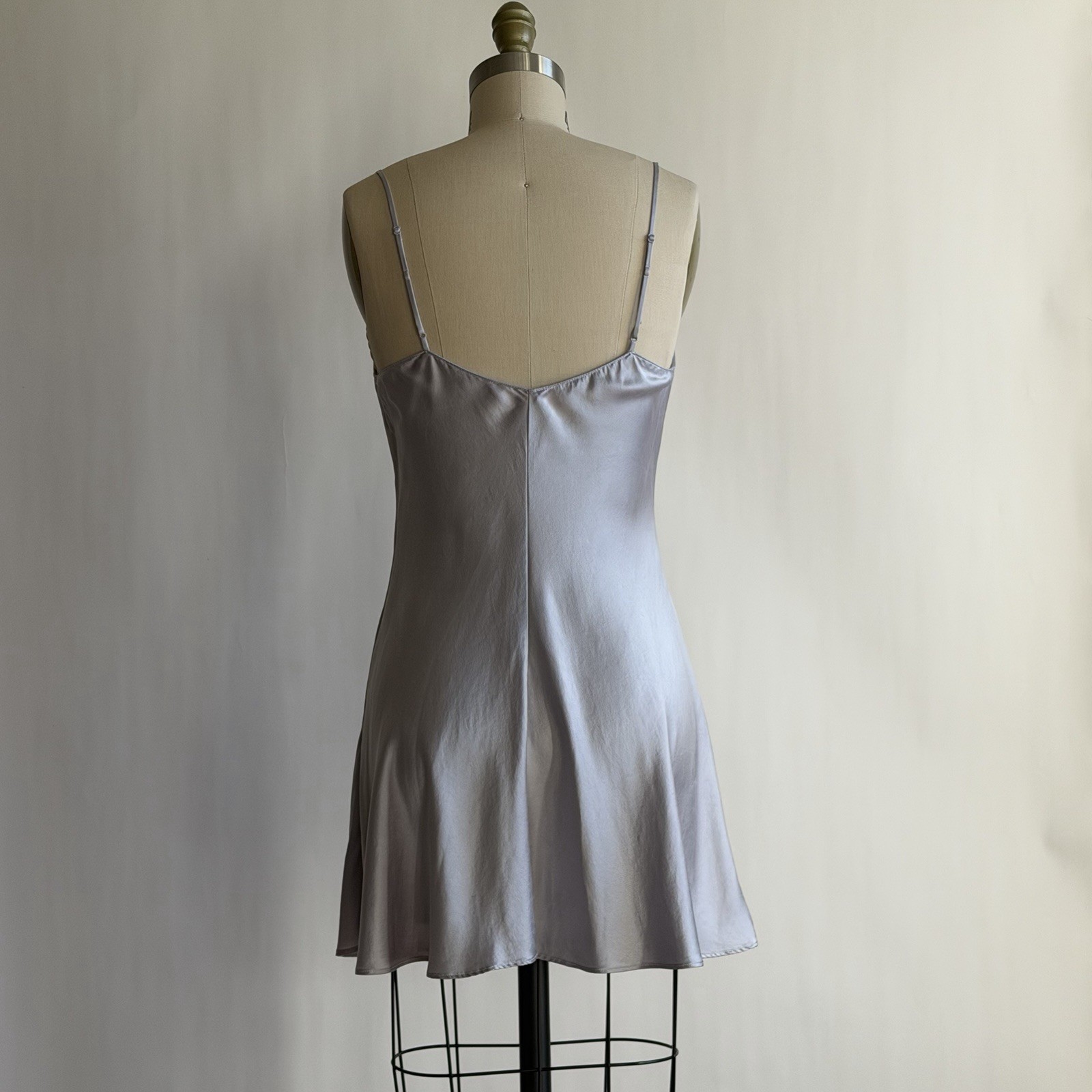 Vintage 1999 Victoria’s Secret Silk Slip Dress Lilac Grey Size S