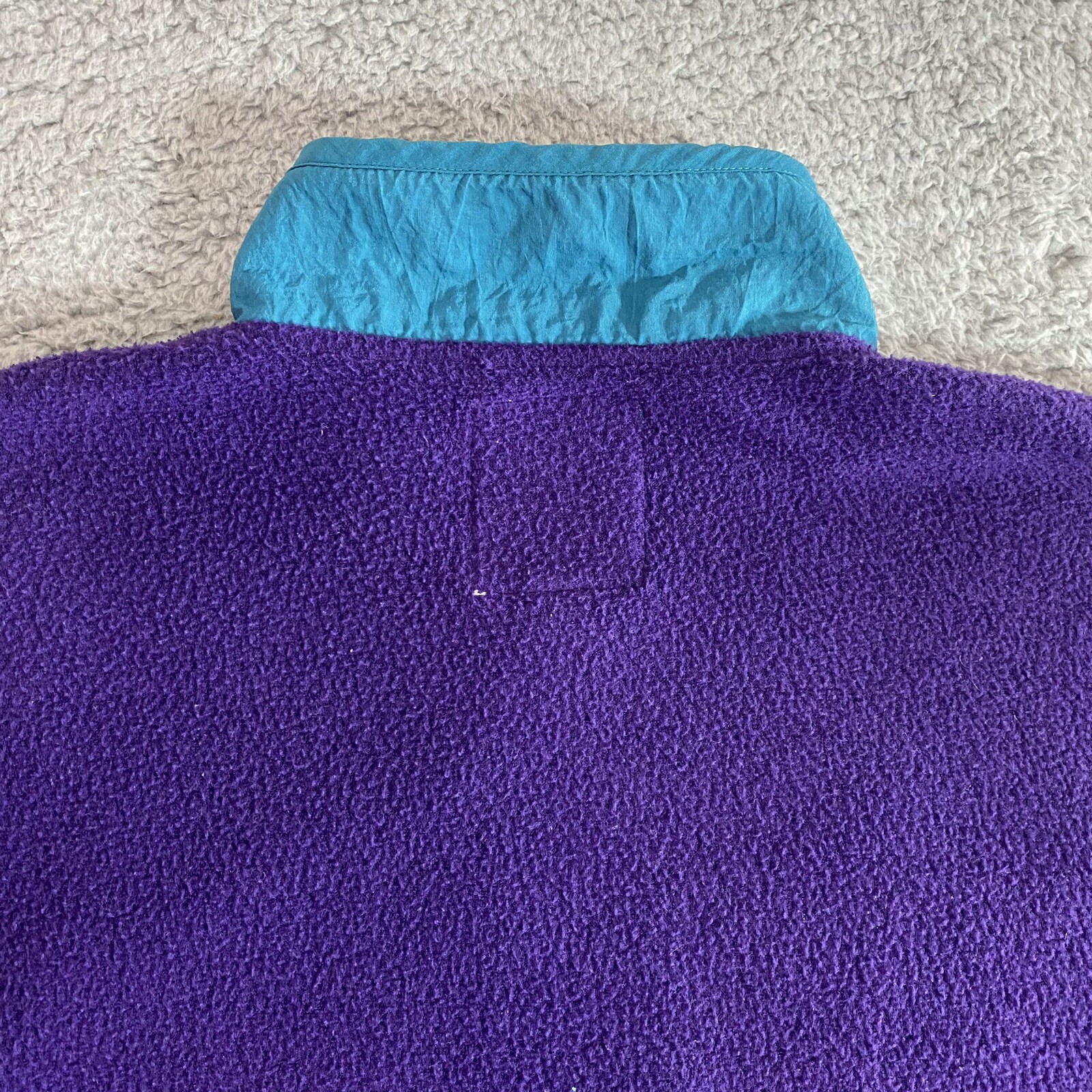 Vintage 90’s Venezia Vitale Fleece Jacket Women’s 14/16 Purple Pink Blue Zip