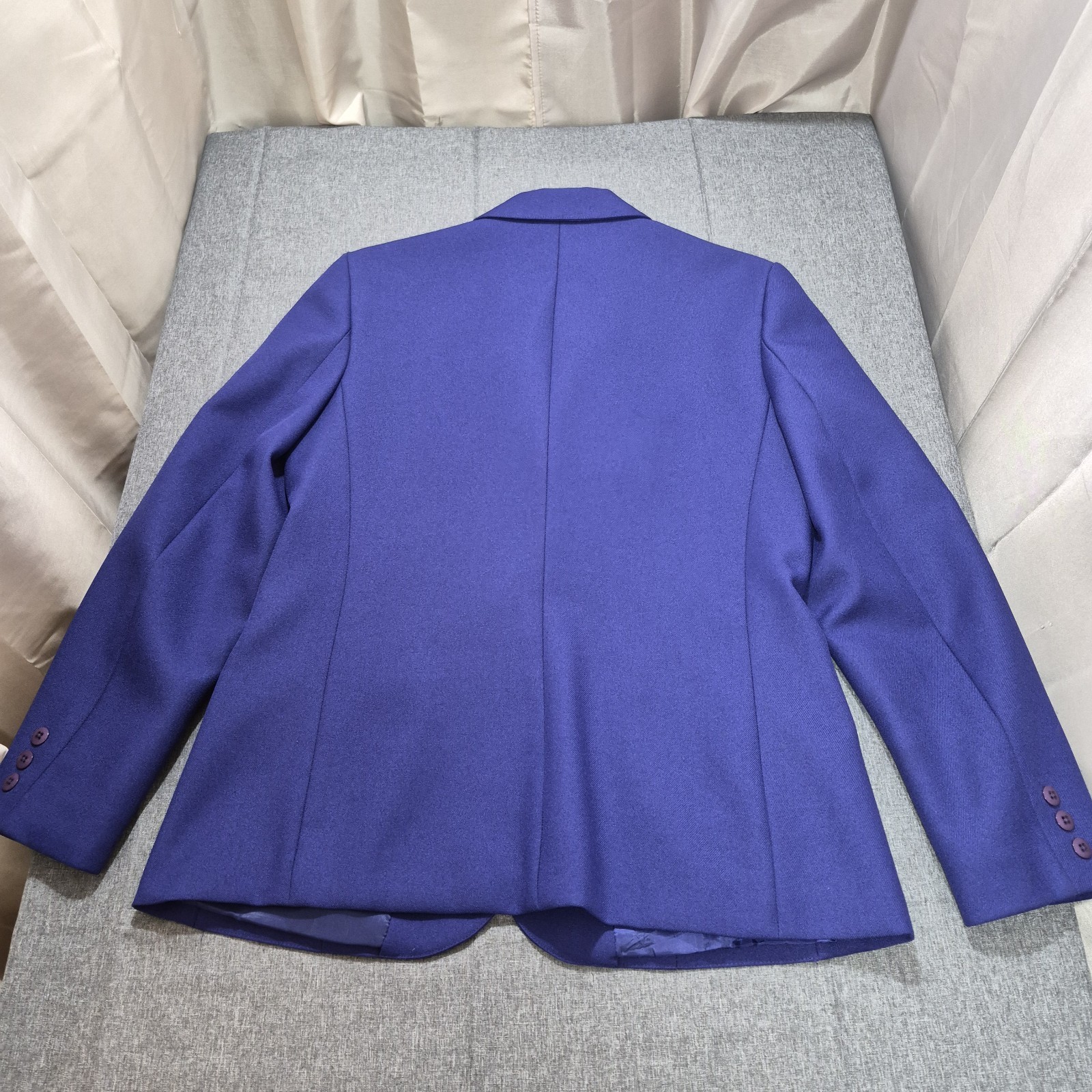 Vintage Haberdashery Women’s Classic Blazer Two Button Jacket Size 12 Purple
