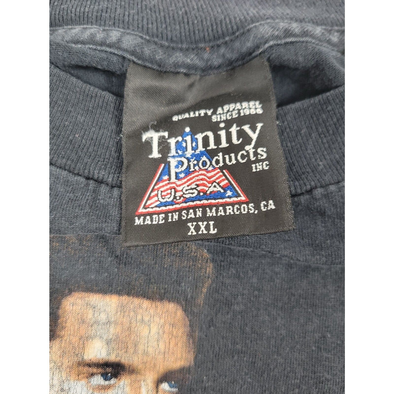 Vintage 90s Trinity Elvis Presley Military Uniform Shirt Unisex XXL 2XL Black