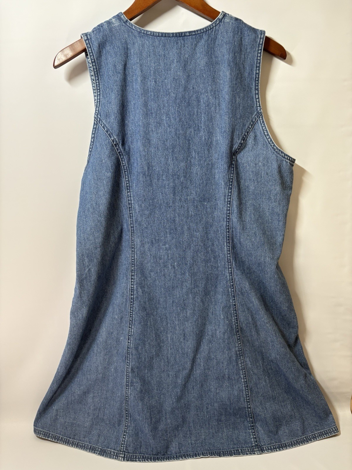 90s Marsh Landing Denim Dress Vintage Button Up 100% Cotton Women’s Petite M