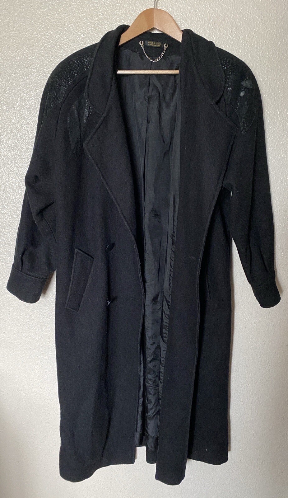 Vintage ILGWU Int Ladies Garment Workers Union Karizma Coat Snake Leather Sz 11