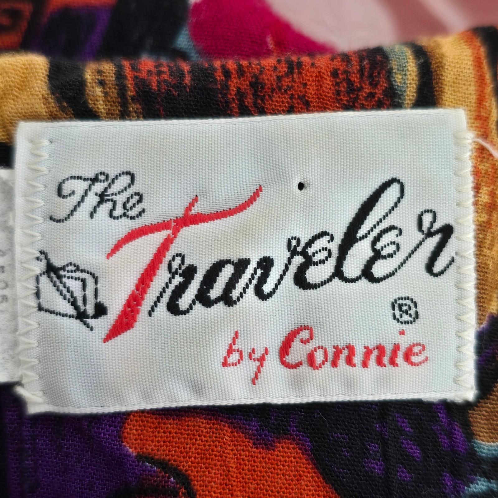 The Traveler by Connie Vintage 90s Floral Midi Dress Multicolor Woman Size 8