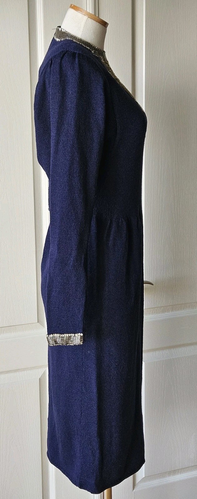 RARE $550 NEW Vintage Don Sayres for Wellmore Saks Fifth Ave Size 4 Knit Dress