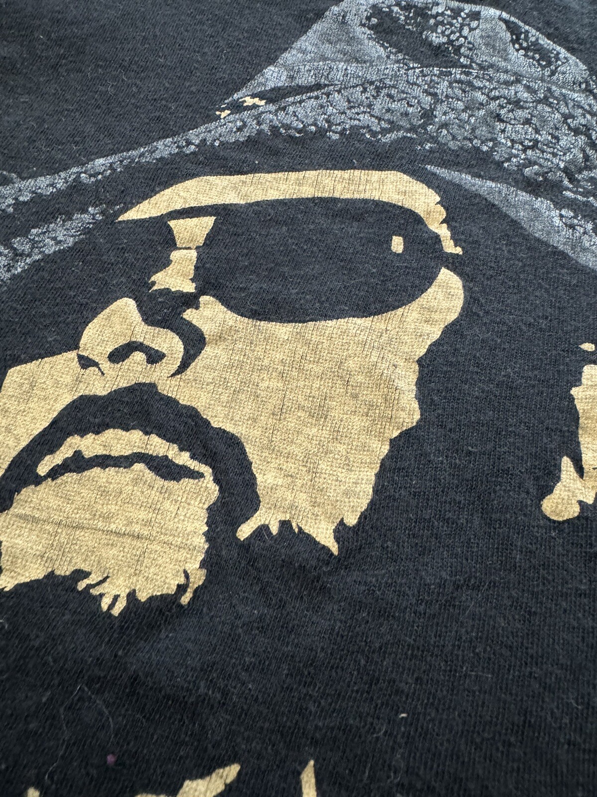 RARE Vintage HANK WILLIAMS Jr Tee T Shirt BOCEPHUS Tour 70s 80s MUSIC Black BAND
