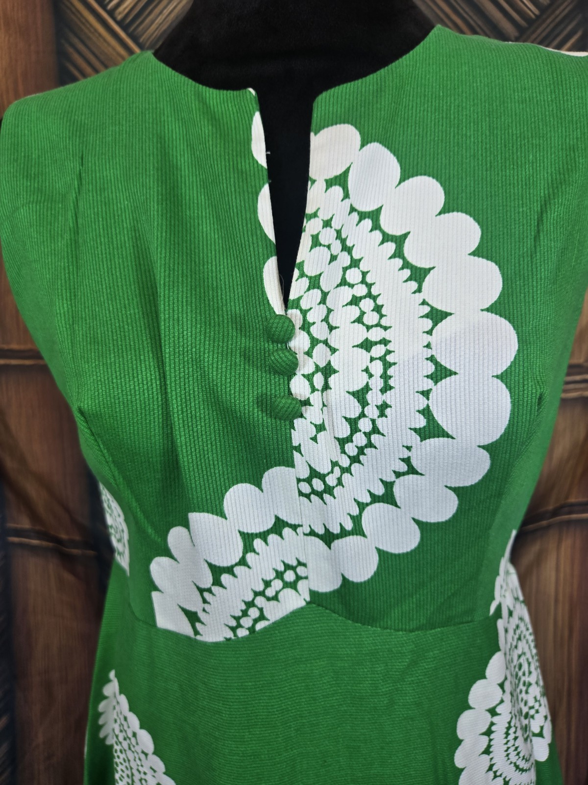 Vintage Waltah Clarke Hawaiian Maxi Aloha Dress w6059