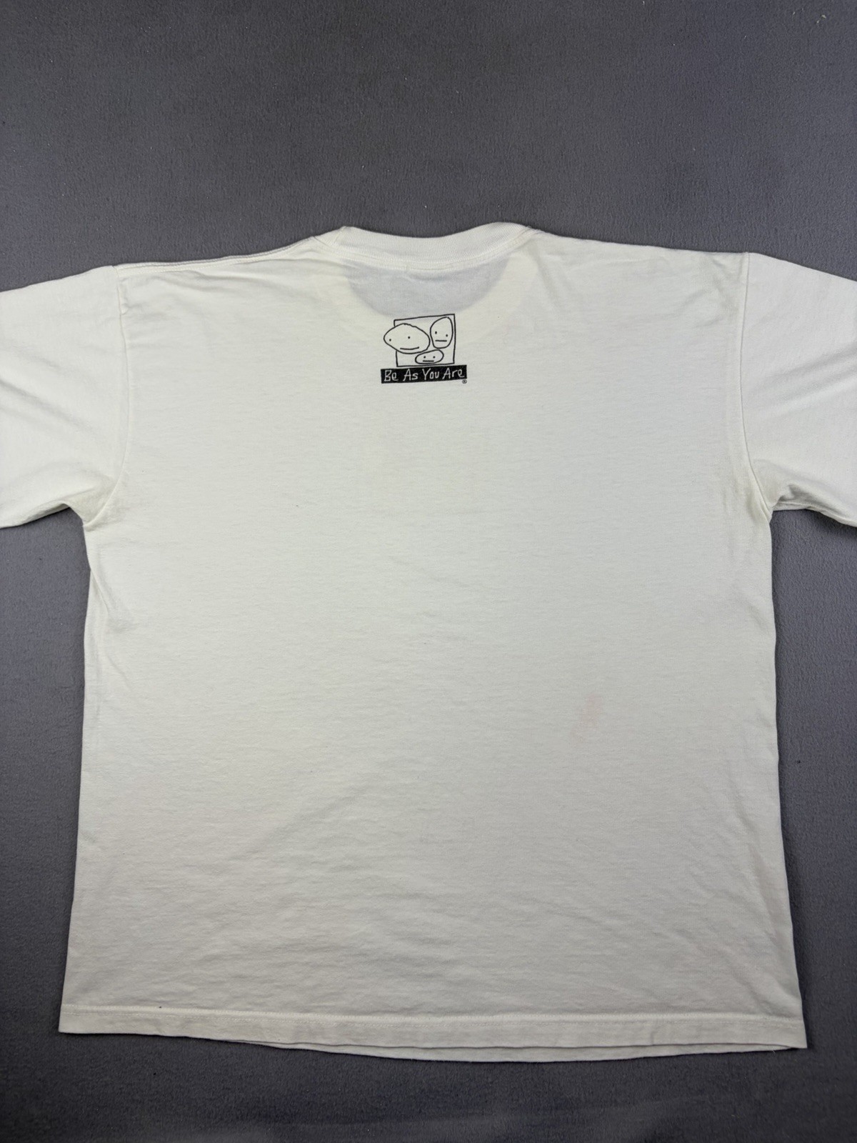 Vintage Be As You Are T Shirt Women’s XL White Super Girl Power Funny Humor 90s