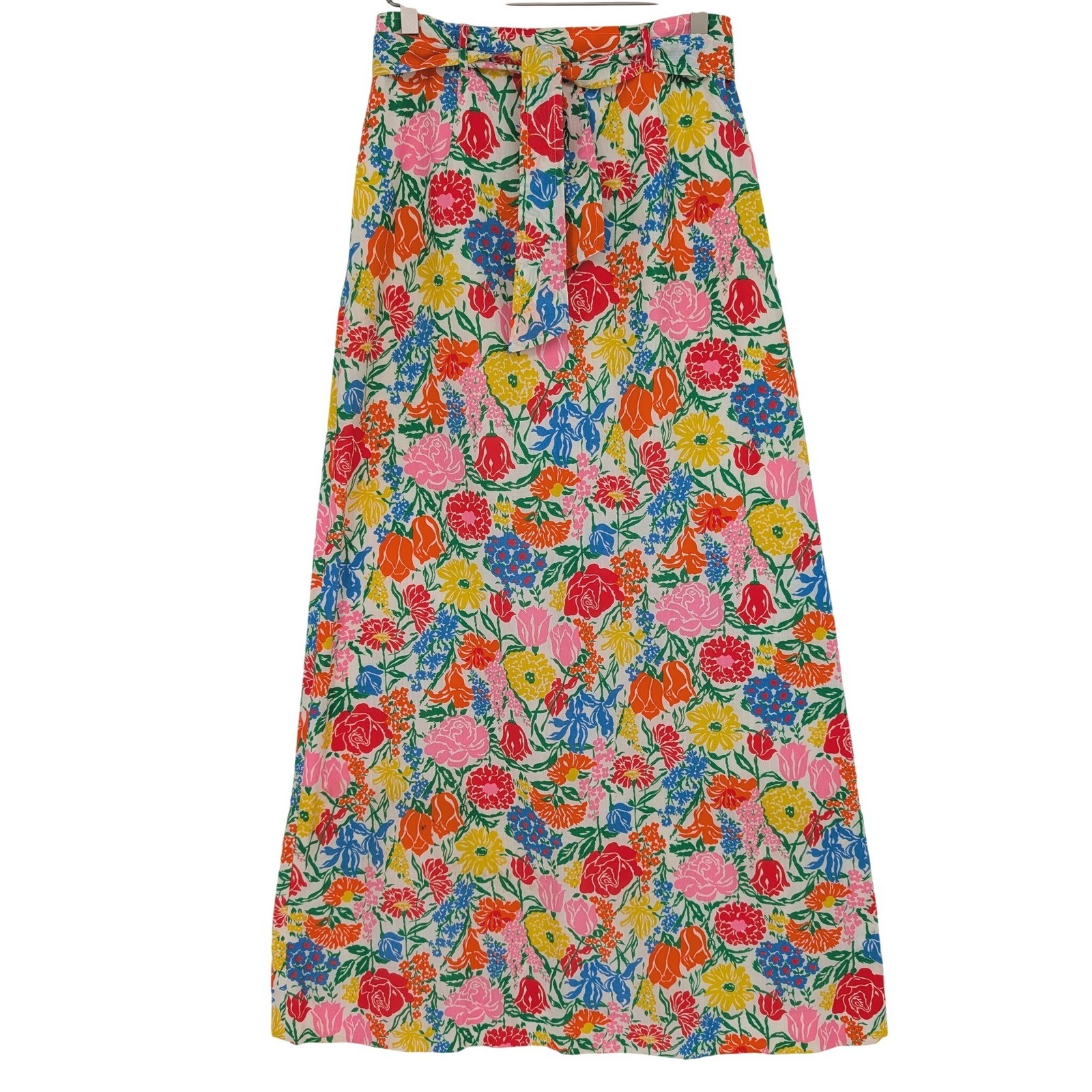Ah! Austin Hill Maxi Skirt Multicolor Floral Vintage 70s Cottage Boho Retro Mod