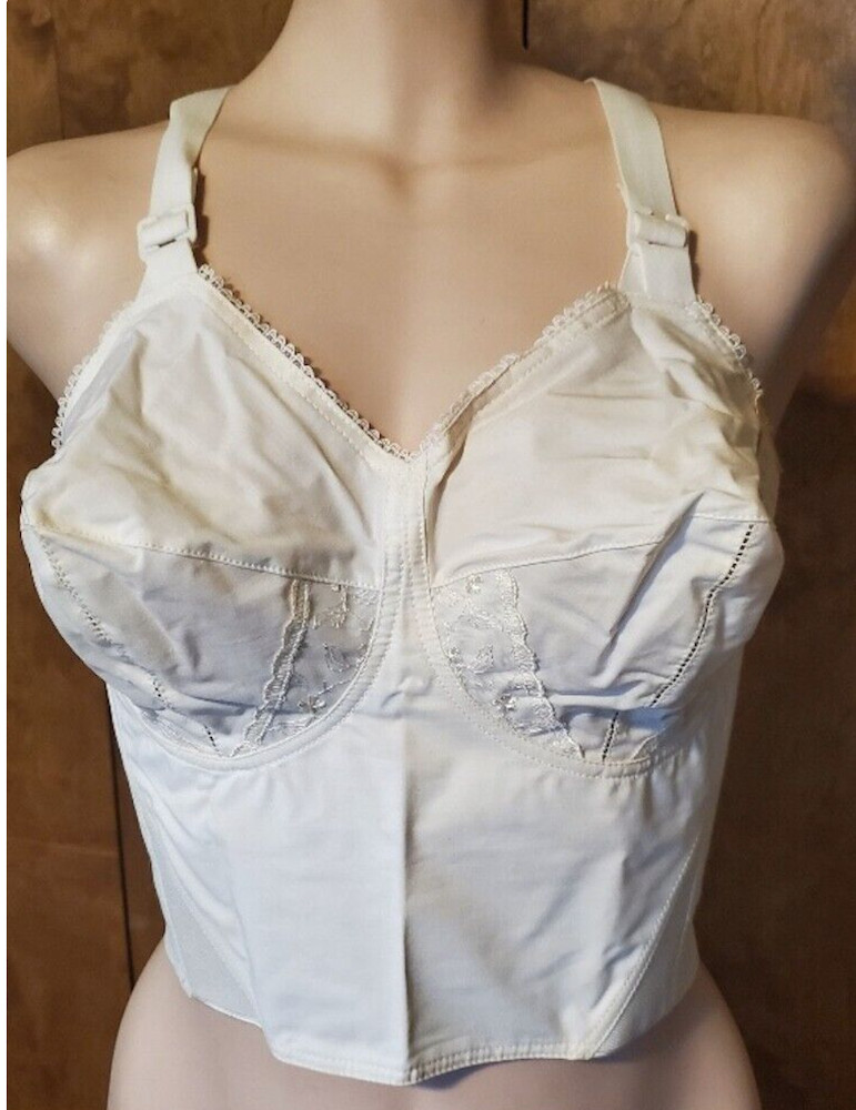 Vintage 1950s Formaid Longline Bullet Bra, Bombshell Pin-Up, Sz. 34-B; NWT!