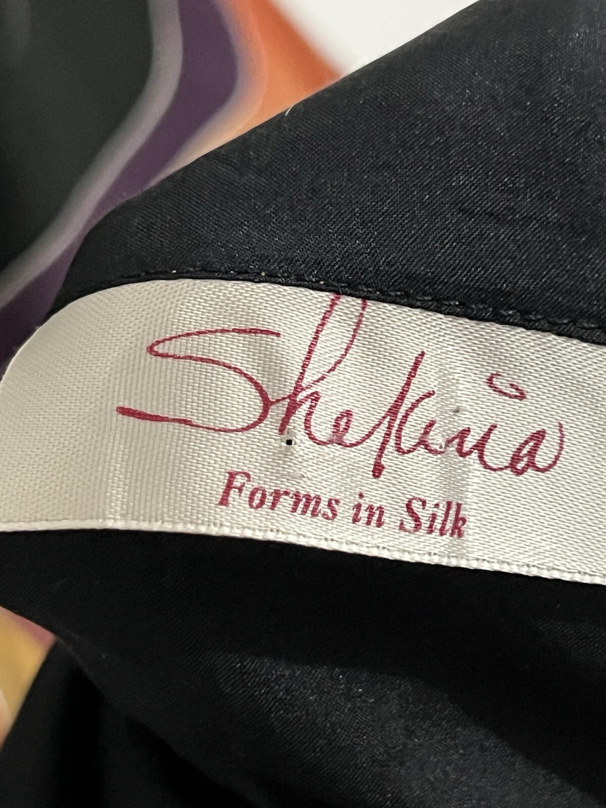 Vtg Shekina Forms Silk Art To Wear Artsy Y2K Abstract Colorful Women’s M/L Vest