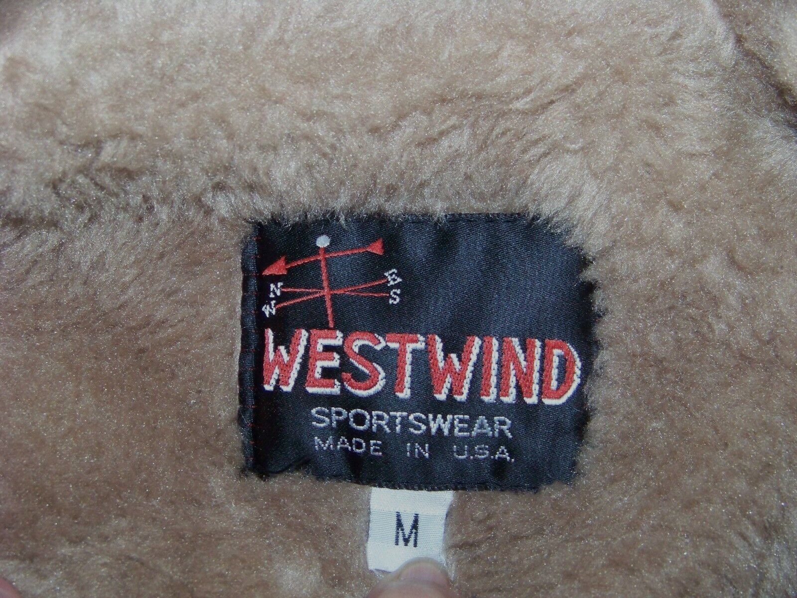 Vintage Westwind Sportswear Plush Lined Coat – M – Zip front