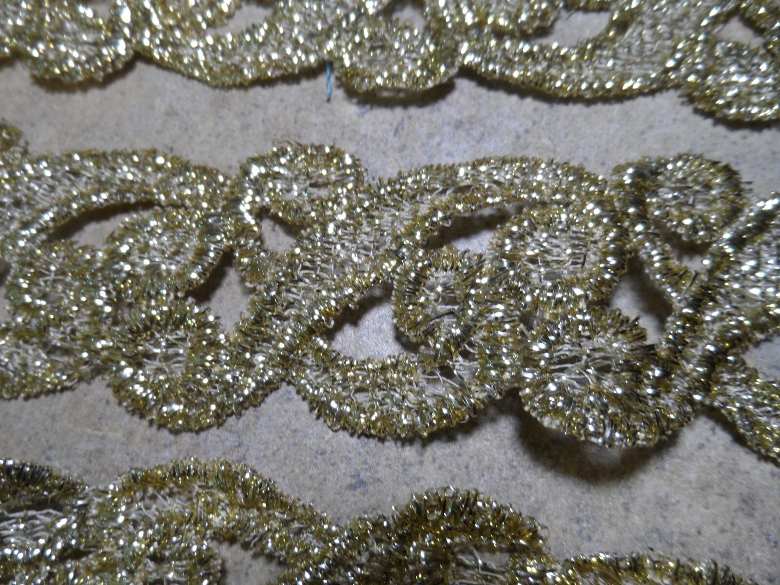 LOT Metallic TRIMMED Sleeveless Woman’s TOP Gold Metallic Lace & MASONIC COLLAR