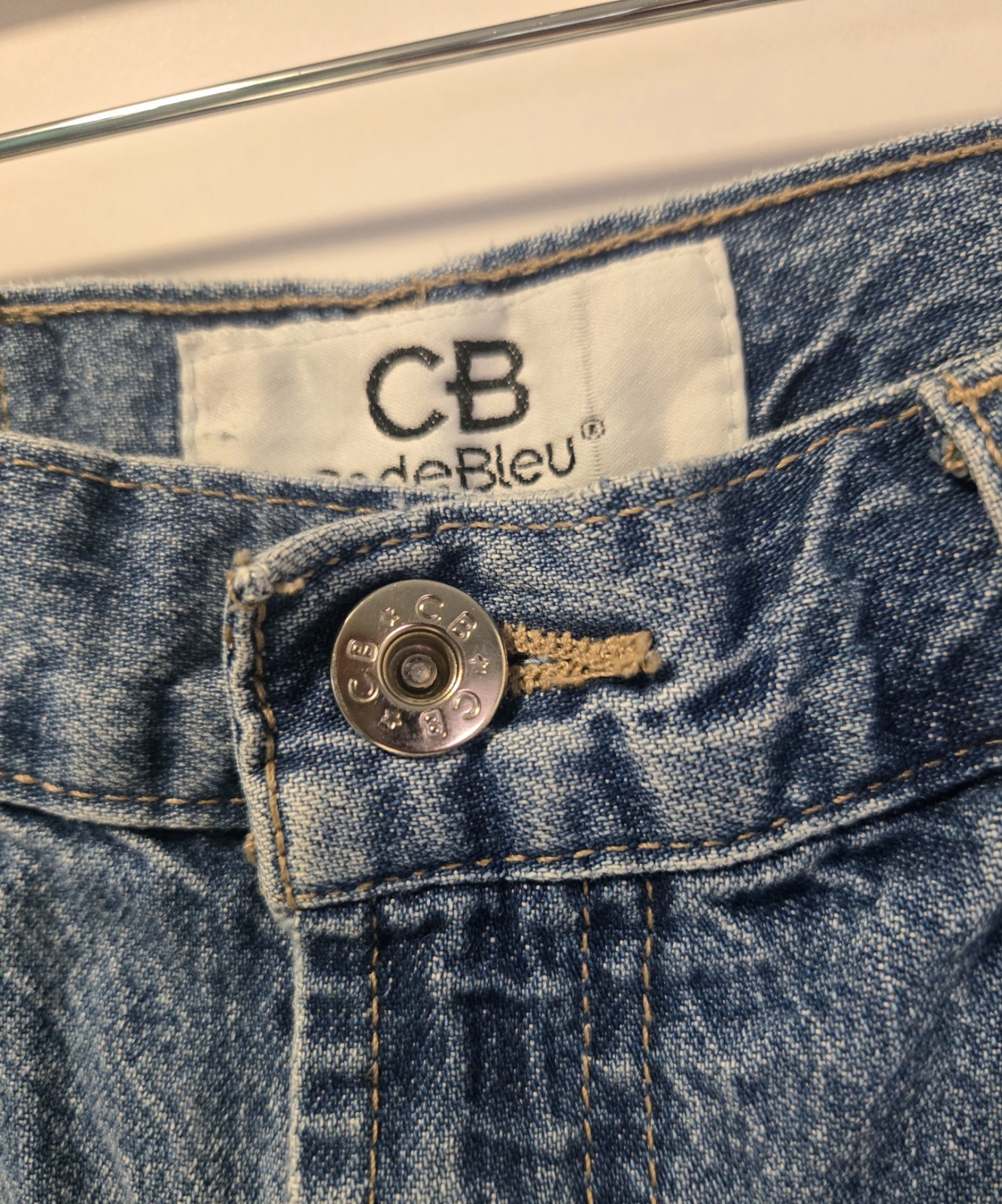 Code Bleu Jean Shorts Juniors 9 Side Stripes 1990s Y2K Punk