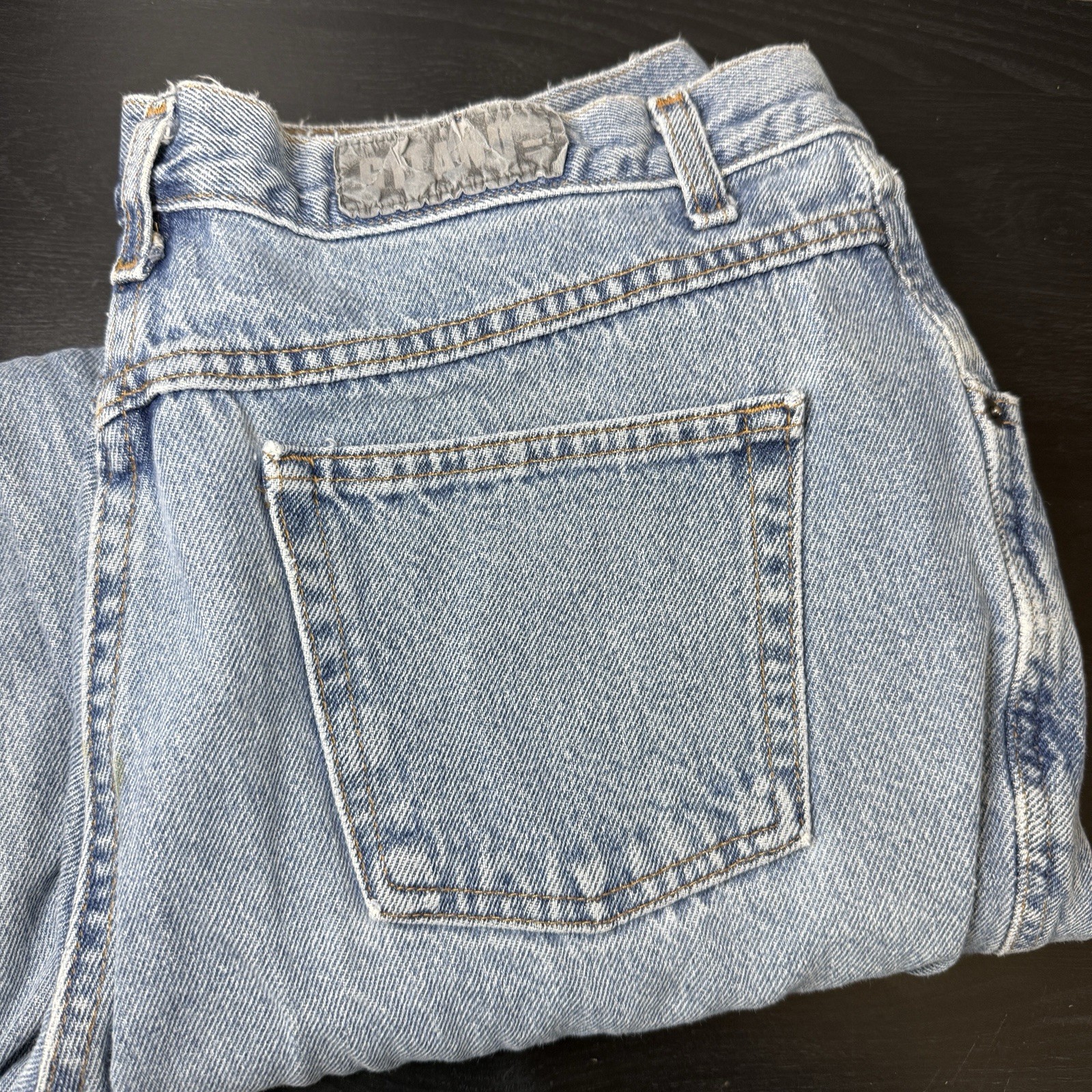 Vintage Gitano Denim Mom Jeans Womens 35×26 80s 90s Retro High Waist Baggy Taper