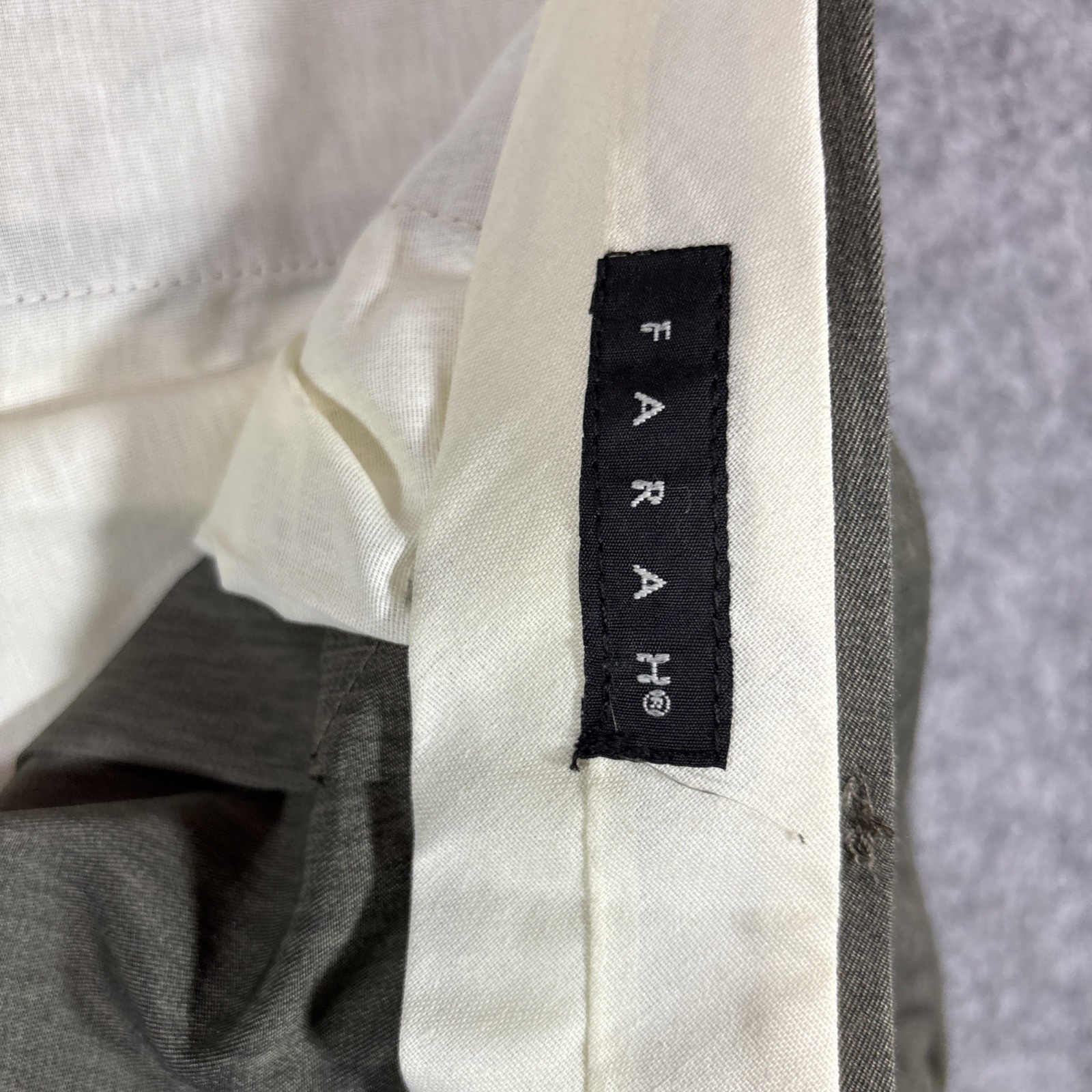 VTG 80s Farah Brown Polyester Pleated Pants 28×25 Disco Saturday Night Fever