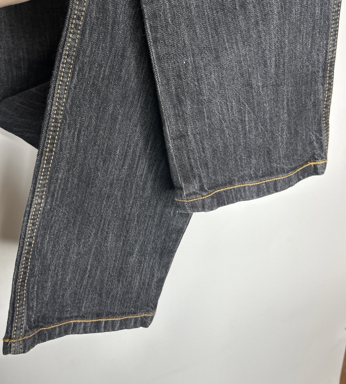 VTG Coogi Australia Dark Wash Jeans Sz 13/14 Straight Leg Rainbow Y2K Embroidery