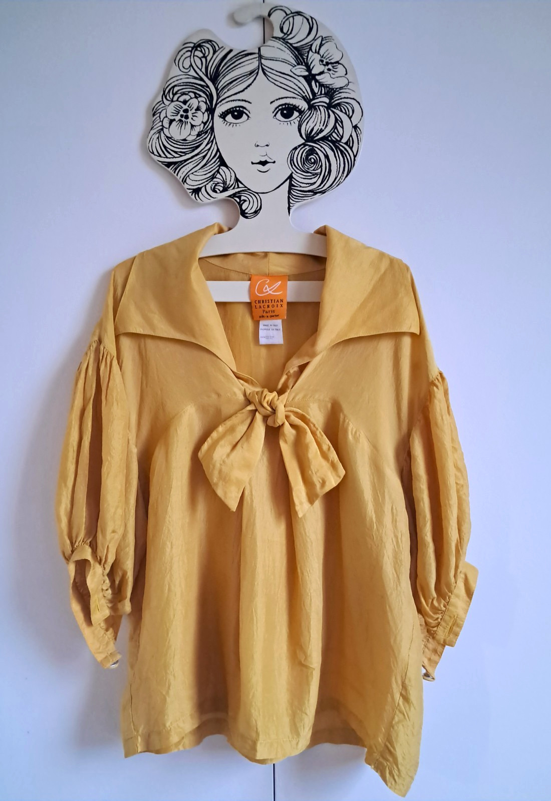 Vintage CHRISTIAN LACROIX pret-a-porter Silk Blouse Size S, US 6, GB 32, I 40