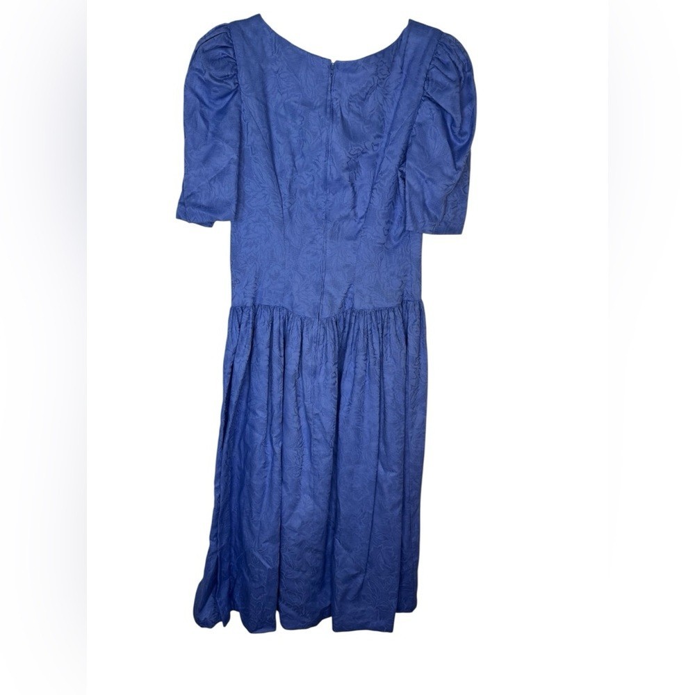 Vintage 80s Elegant Blue Dress by Expo