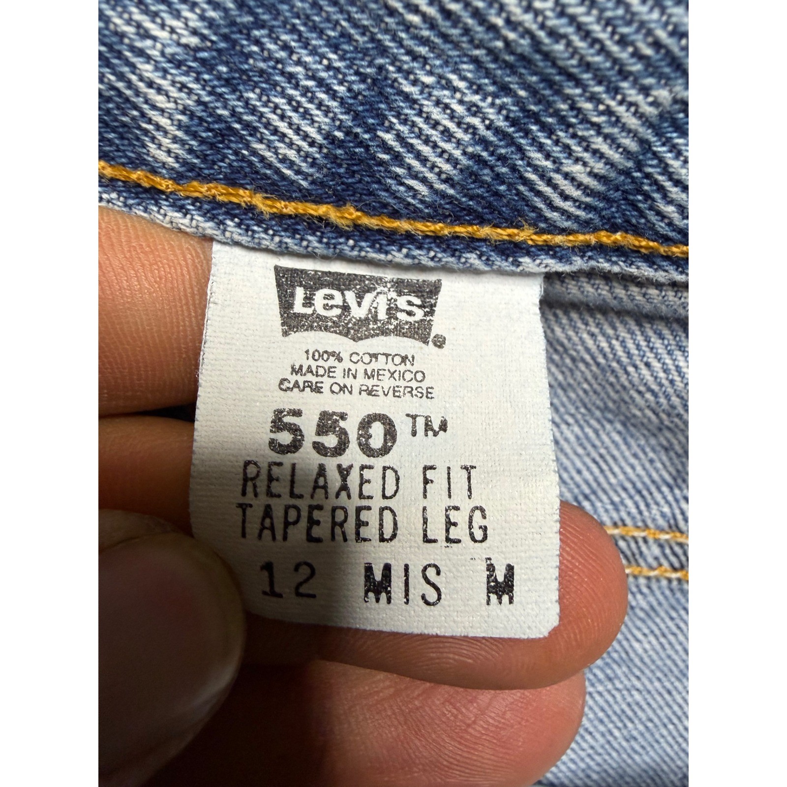 Levi’s 550 Jeans Women 12 M Blue Relaxed Fit Tapered Leg High Rise Vintage 90s