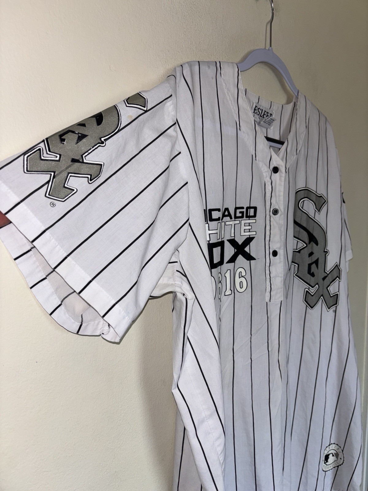 Vintage 90s Esleep Chicago White Sox Pajama Sleep Nightshirt O/S Loungewear