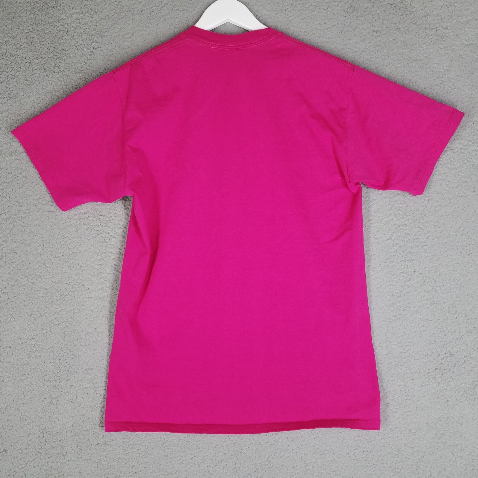 Vintage Jerzees T-Shirt Adult Large Hot Pink Hearts Bow Granny 1994 Crewneck