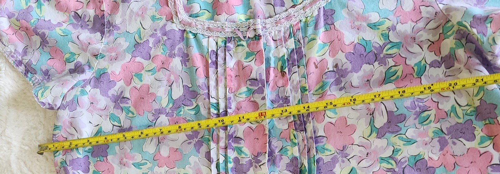 Vintage K-Mart PINK With Pearl Style Snap Closure House Coat Duster Nightgown L