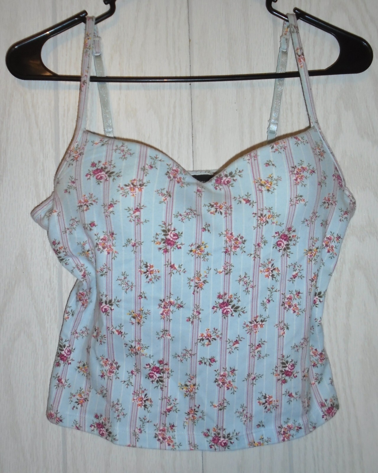 No Boundaries Padded Underwire Camisole Top Stretch Tank Junior Women’s 7/9 EUC