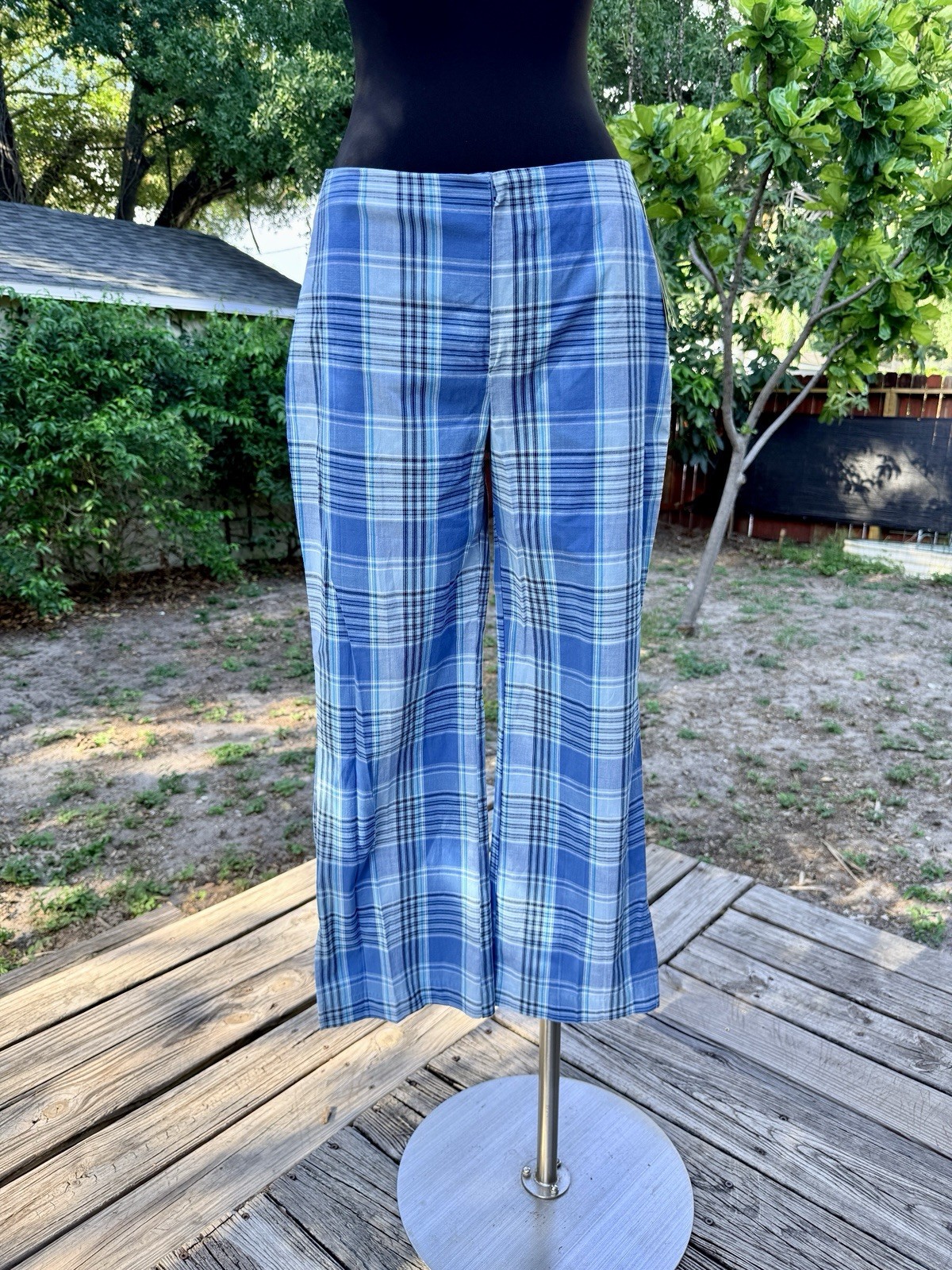 Vintage 90s IZ Byer New With Tags Plaid Capri Pants Women’s Size M