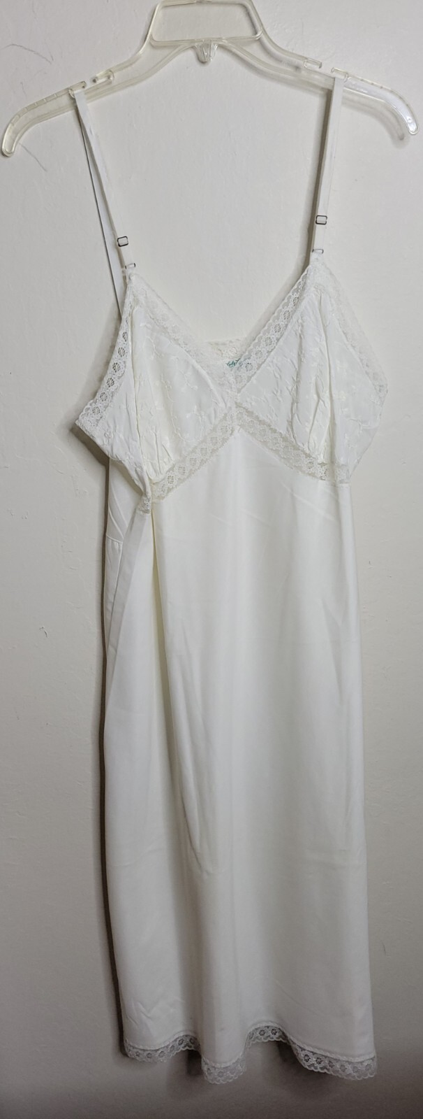 Vintage Lady Lynne Zephyr Baptize Full Slip Size 40 White Union USA Made