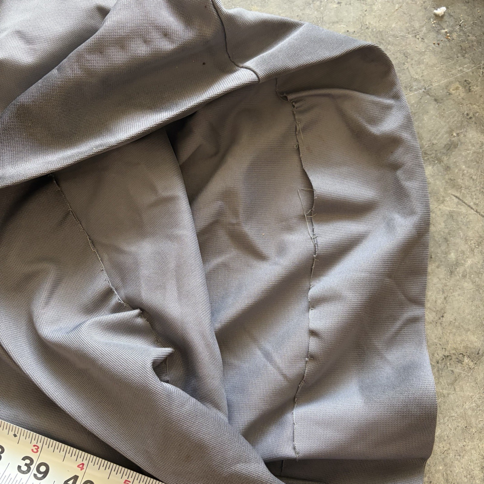 60s Vintage Grey Handmade Maxi Dress