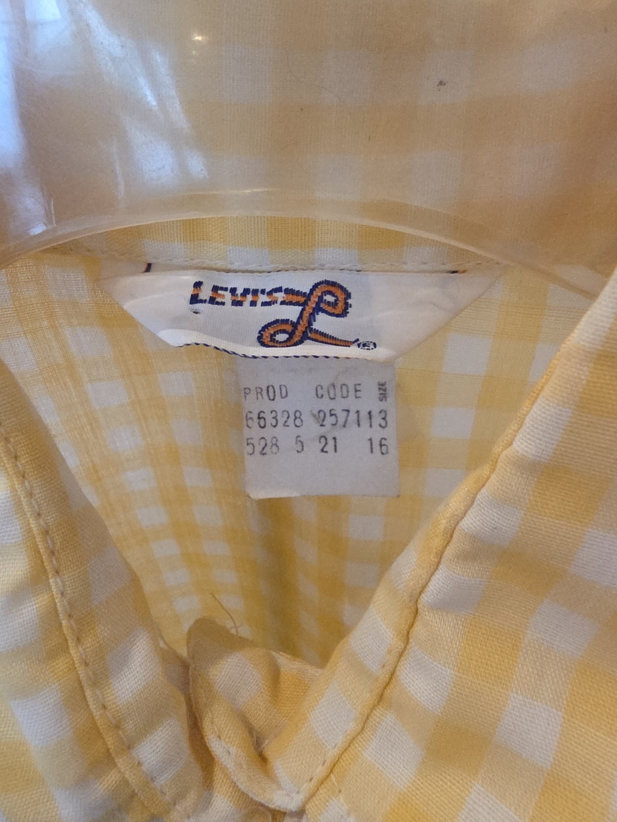 Flawless Vintage 1975 Levi’s „Transitional” Big E Orange Tab Blouse